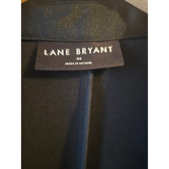 Lane Bryant Journey Knit Blazer With Zipper Pocket black sz 24 $130 - Picture 6 of 7